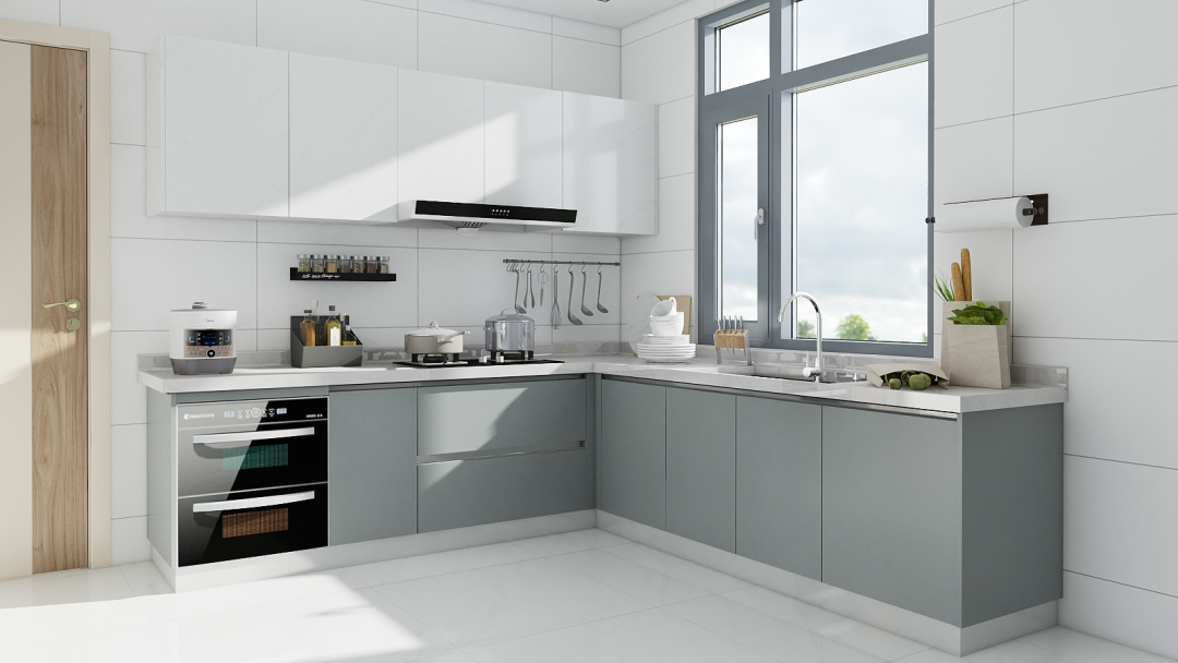 Grey And White Cabinets in Kitchen Grey And White Cabinets in Kitchen