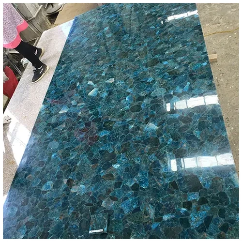 Blue Apatite Semi precious Stone Slabs Blue Apatite Semi precious Stone Slabs