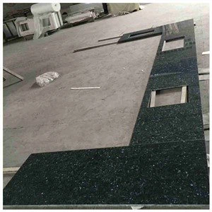Meja Dapur Granit Biru Mutiara