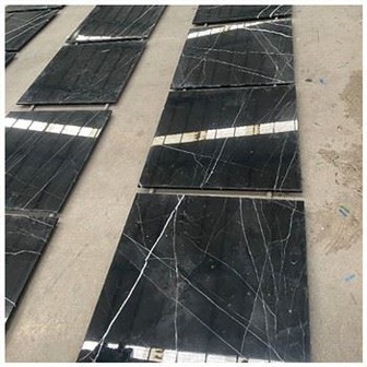 Jubin Marmar Hitam Nero Marquina