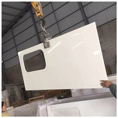 Countertop Kuarza Putih Dengan Kilauan