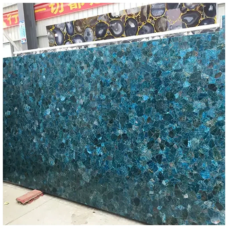Blue Apatite Stone Slab