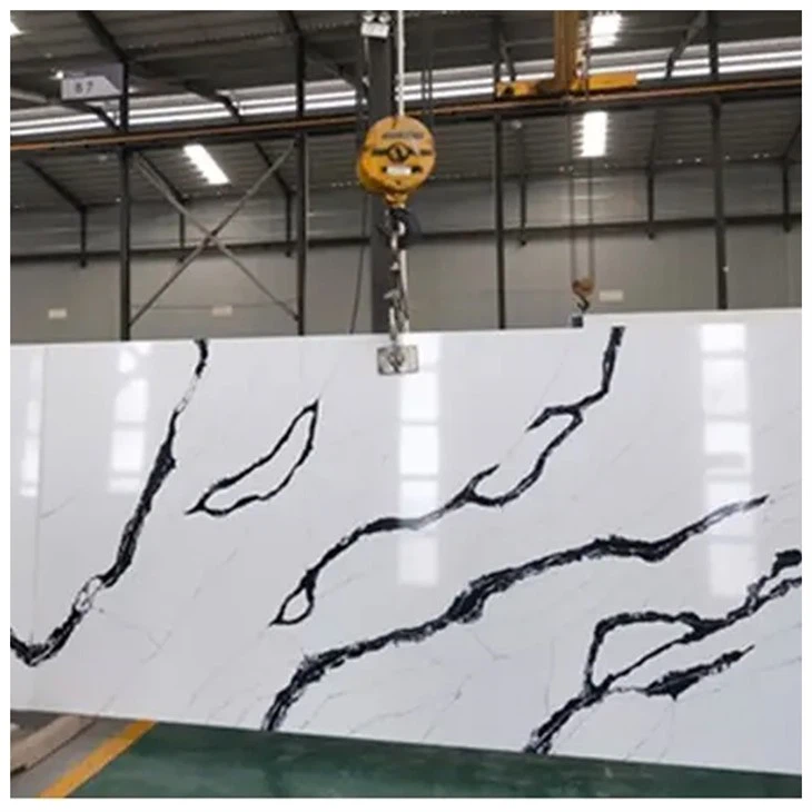Calacatta Black Vein Quartz Stone Slabs
