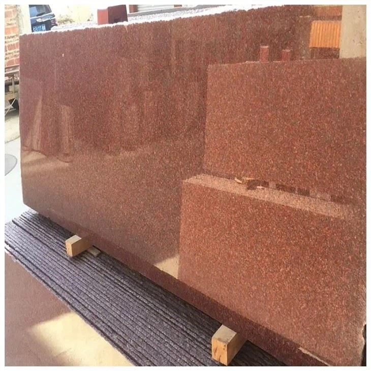 ruby red granite slab