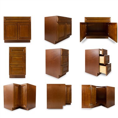 Kabinet Dapur Coklat Muda