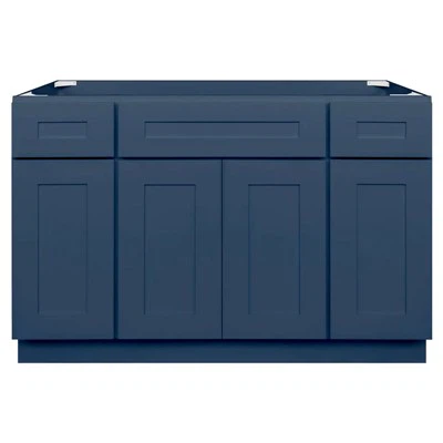 Kabinet Dapur Blue Shaker