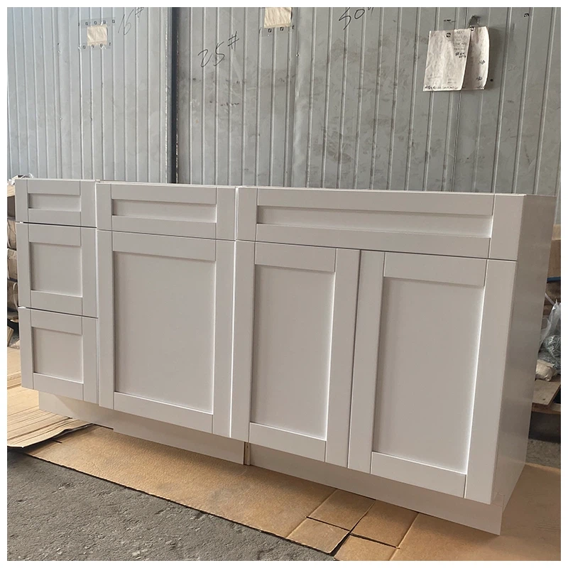 White Shaker Kitchen Base Cabinet