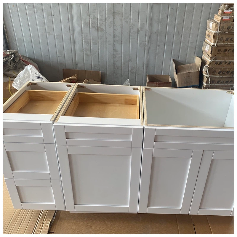 white shaker kitchen base cabinets