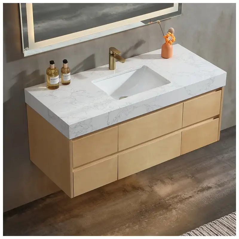 Sokongan Vanity Bilik Mandi Terapung Untuk Projek Hotel