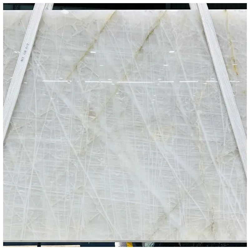 2cm Bianco Cristallo Quartzite Backlit Slabs 2cm Bianco Cristallo Quartzite Backlit Slabs