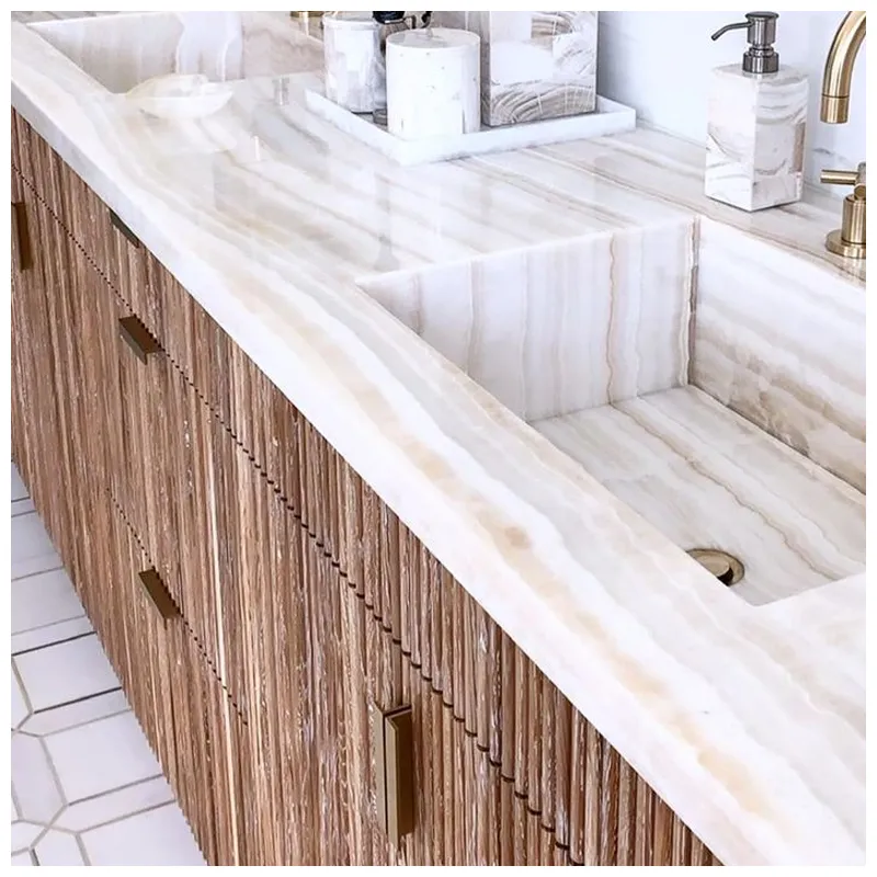 Vanilla White Onyx Marble Bathroom Vanity Tops Projects Vanilla White Onyx Marble Bathroom Vanity Tops Projects