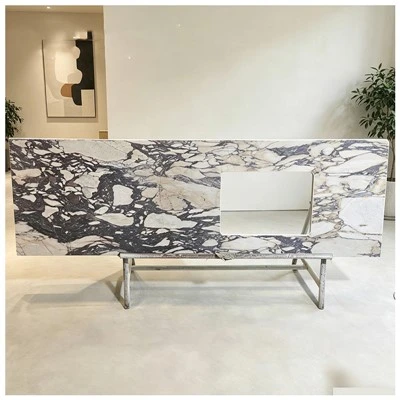 Atasan Vanity Marble Calacatta Violet